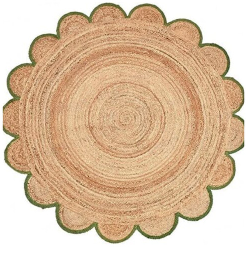 Rug round design handmade - round, 100%