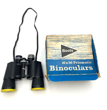 Boots Admiral 10x50  Black Binoculars Coated Optics                          K12