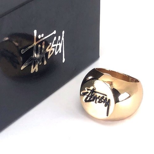 Stussy stock ring gold xl - stussy, l/xl