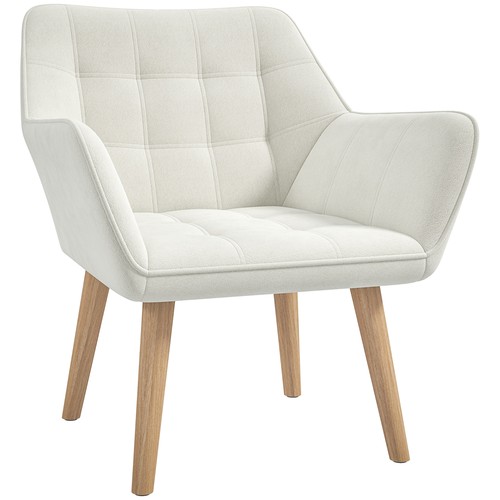 Homcom velvet feel accent - homcom, velvet-feel