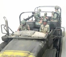 Unpainted 1/35 11pcs US Soldiers Vietnam War Resin Figures Model kit Unassembled