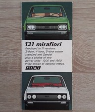 Fiat 131 Mirafiori Range