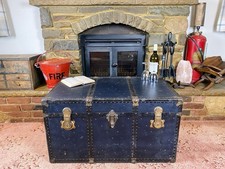 Old antique steamer - antique, trunk