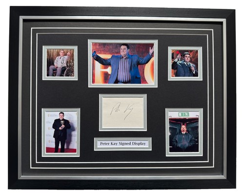 Peter kay signed framed x - 16",