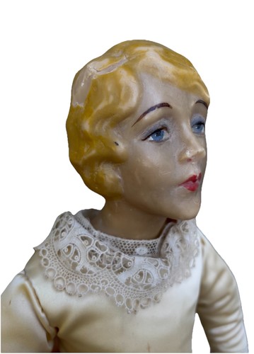 Antique doll satin dress - doll,