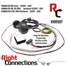 Towbar 7 Pin Dedicated Wiring Kit Hyundai i30 i30N Hatchback & Estate 2017-2023