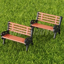 5x Plastic Model Park Bench