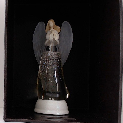 Acrylic glitter angel - glitter, water