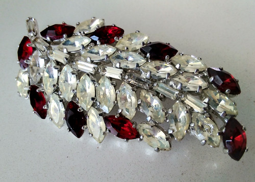 Vintage ruby diamond crystal - vintage,