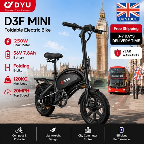 Dyu d3f folding electric - dyu, bike