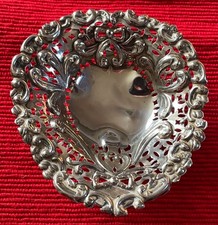 Antique Sterling Silver Bon Bon Dish Hallmarked 1896 Chester