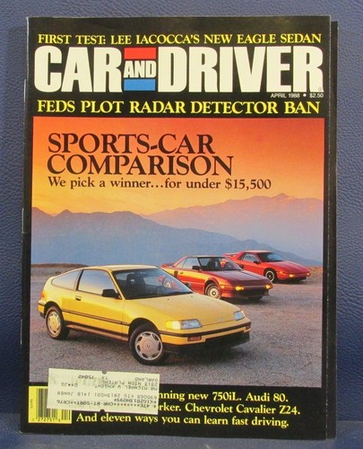 Car and driver magazine april - and,