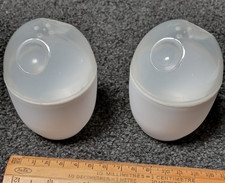 Microwave Egg Cooker x 2 Pots, Durable Lightweight Easy Clean Plastic Cookware