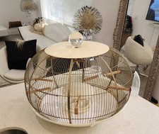 Large Vintage Round Bird Cage