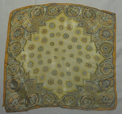 Vintage silk handkerchief - silk,