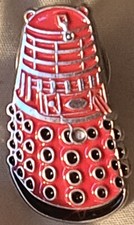 Doctor Who Red Dalek Mini Badge Pin 