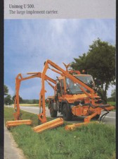 Unimog "U 500" Large Implement Carrier Truck Tractor Brochure Leaflet