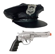 Police Hat & FBI Gun Prop
