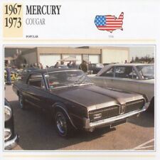 1967-1973 MERCURY COUGAR Classic Car Photograph / Information Maxi Card