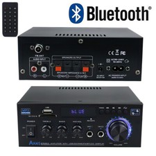 AK45 Digital Power Amplifier Bluetooth Stereo HiFi Audio 2CH USB FM W/ Remote