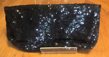Black Sequin Womens Purse / Makeup Bag / Grace Cole