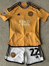 Leicester City Away Football Kit 2023/24 Size 13-14 Years. No 22 DEWSBURY-HALL