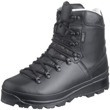Mil-Tec German Army Mountain Boots Black Size 8 UK New In Box Combat 12801000