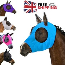 Horse Lycra Fly Mask Hood Pony