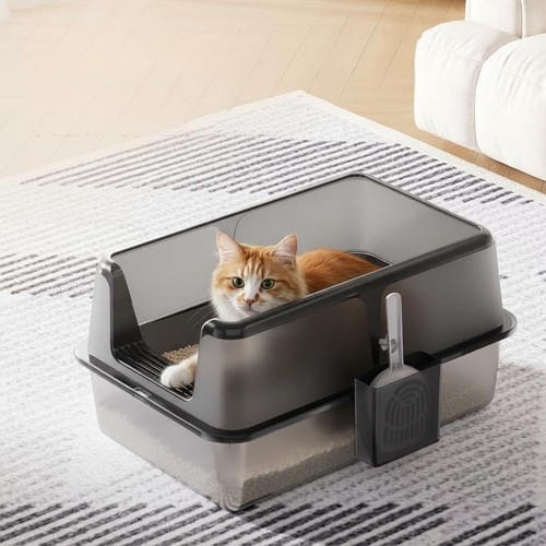 Large stainless steel cat - steel,