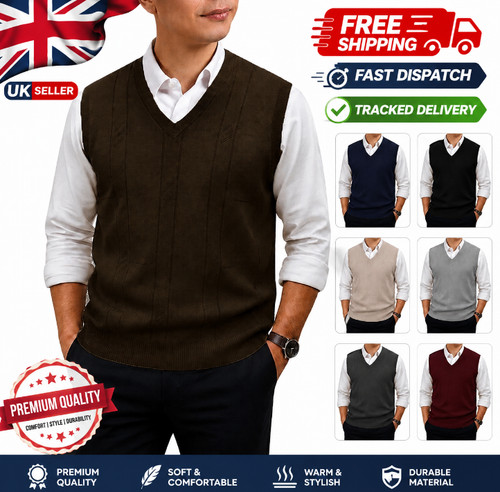 Mens sleeveless jumper - mens,