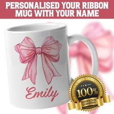 Personalised Pink Bow Ribbon