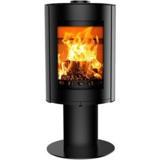 Fire log burner stove 5kw - fire, oval