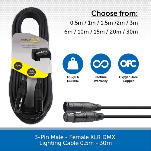 Stagecore male female xlr - xlr, dmx