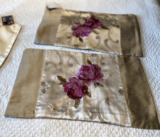 Dunelm Mill Faux Silk Dupion Cushion Covers x 2 - 11" x 19"