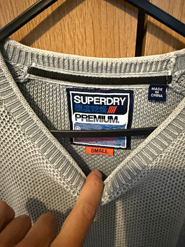 Superdry men grey crew - men’s,
