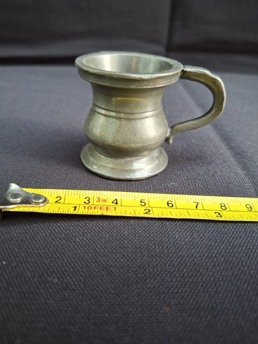 Vintage miniature pewter jug - miniature,