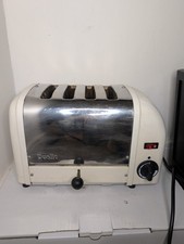 Dualit 4 Slice Vario Toaster Utility Cream Model 40196 Working Condition