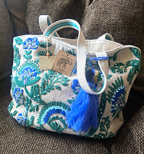 Handmade canvas tote bag - canvas,