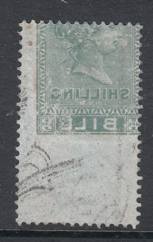 Revenue stamp one shilling - qv, stamp: