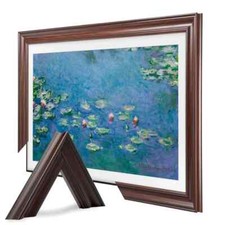 Walnut TV Frame, The Frame Tv Bezel, Customizable TV Frame