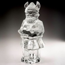 Swedish Glass Viking Figurine