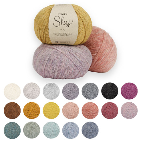 Drops sky wool yarn alpaca - drops,