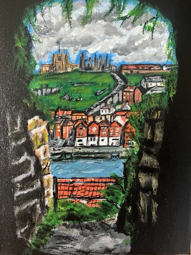 Acrylic painting whitby - of,