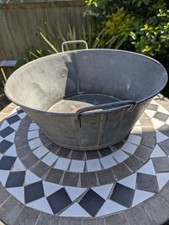 Vintage French Galvanised Wash