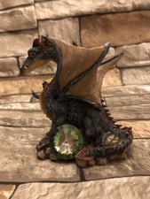 Vintage Blue ‘Crystal Keeper’ Dragon Figurine (8)