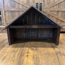 Vintage Wooden Nativity Manger
