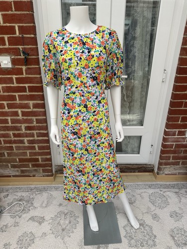 Bnwt orange mix floral - m&s,