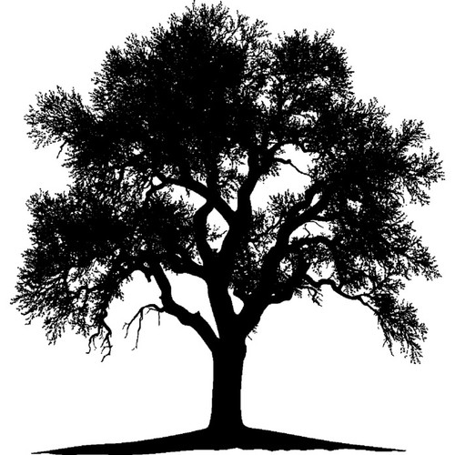 Tree silhouette unmounted - 'tree, silhouette'