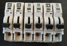 SQUARE D QOE S.P MCB's 63A