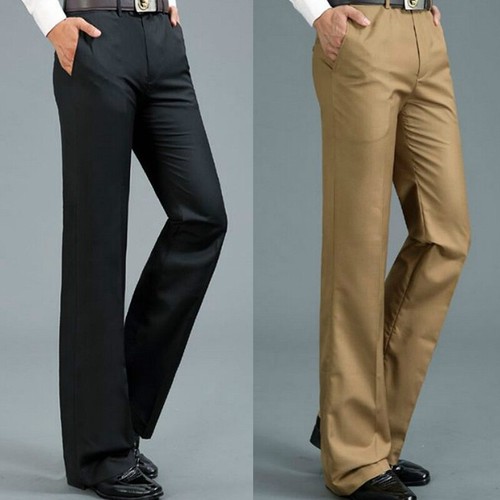 Men casual bell bottom pants - bottom,